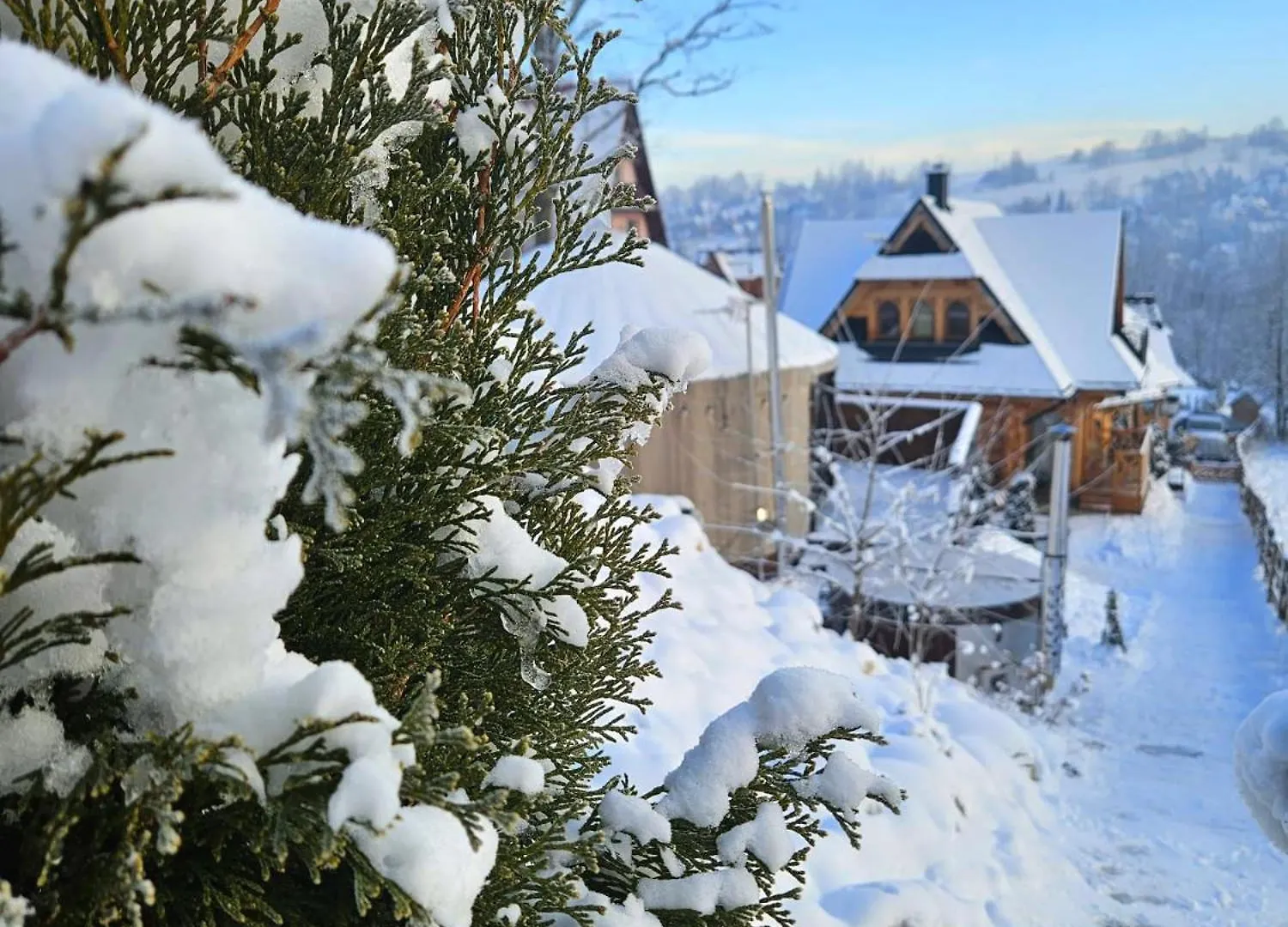 Goralska Chatka 2 Highland Cottage - Split Ac, Jacuzzi, Sauna, Private Parking, Mountains View, Garden, זקופאנה 0*,